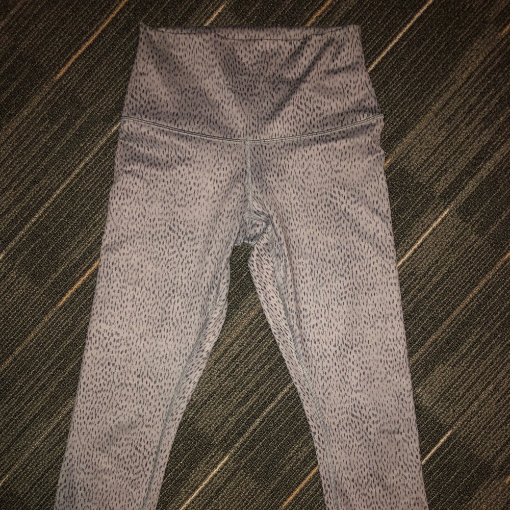 Snow Leopard Print Lululemon Leggings